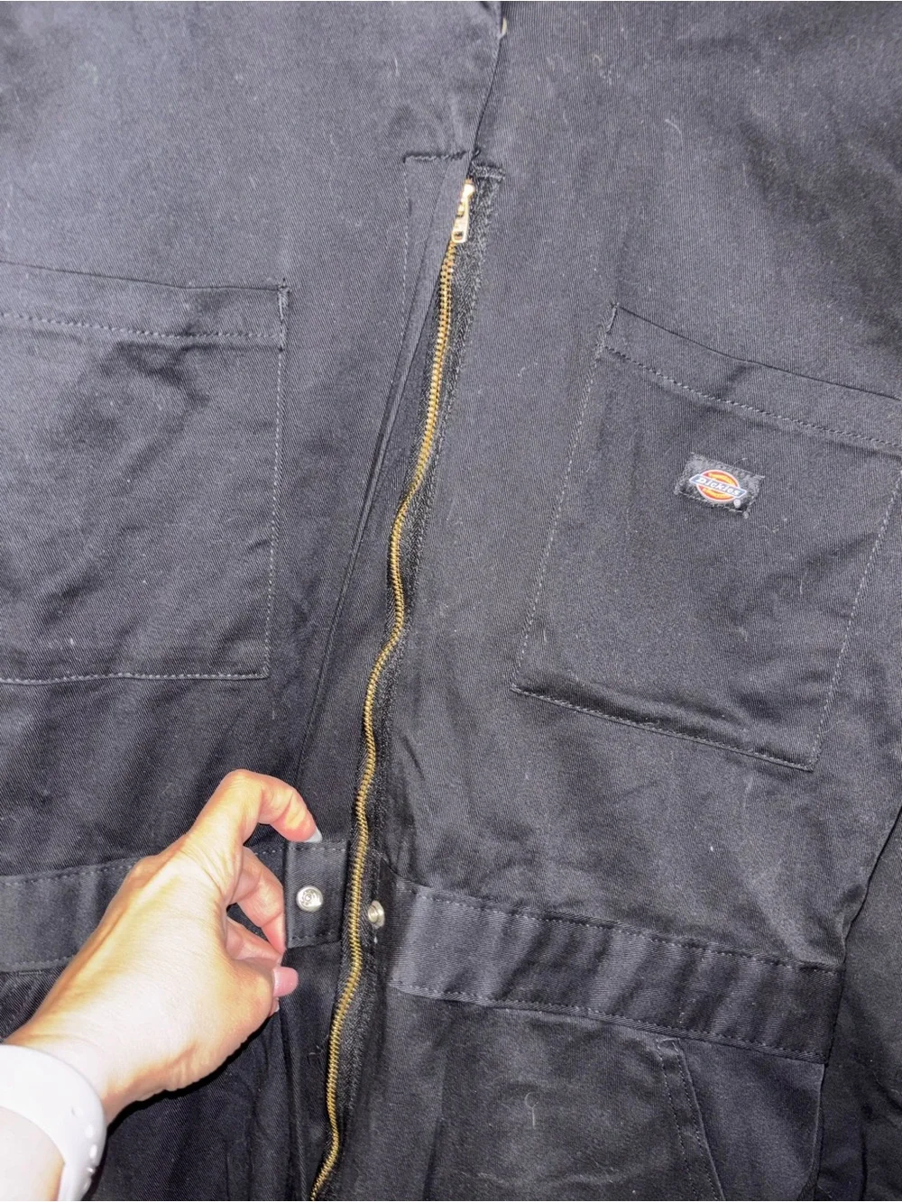 Dickies Black Work Coverall Jumpsuit Large - Picture 10 of 13